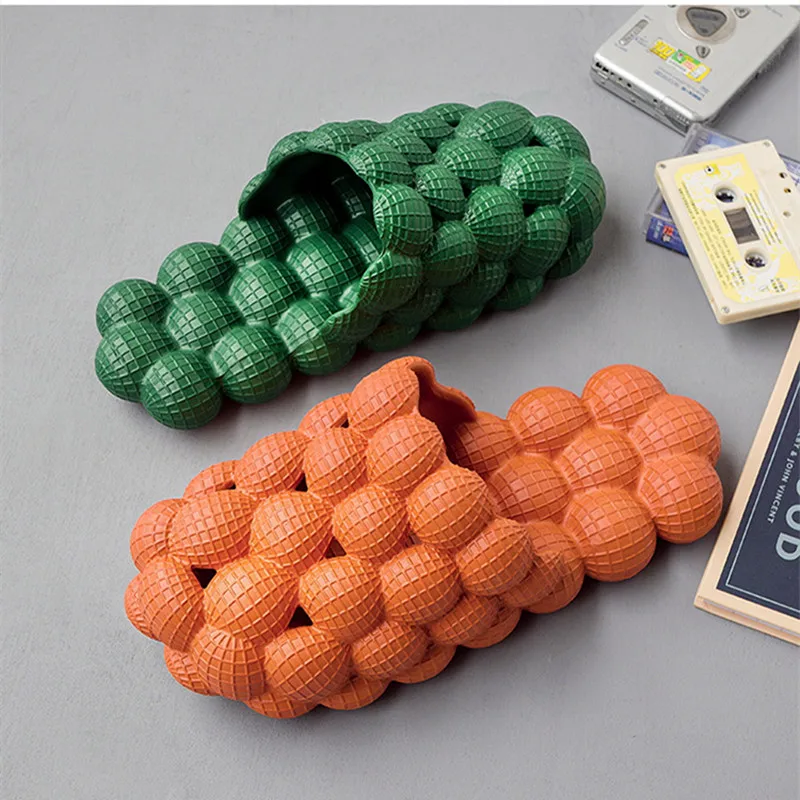 

Fashion Soft Slippers Men's Summer EVA Non-slip Fruit Slippers Thick Bottom Breathable Beach Shoes Home Comfort Casual Sandals