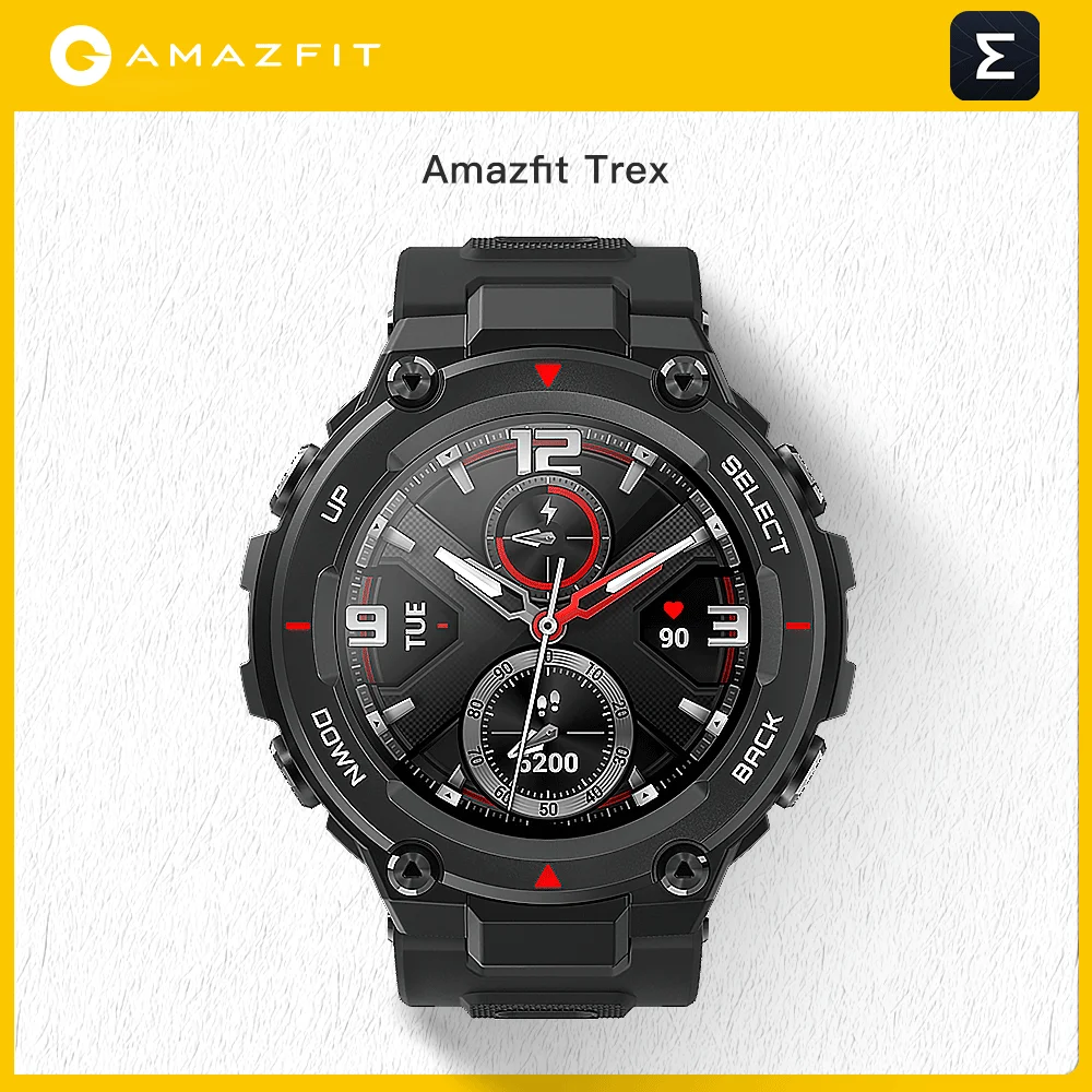 

Refurbished machine Amazfit T rex Smartwatch Control Music 5ATM GPS/GLONASS 20 days battery life smart watches for men