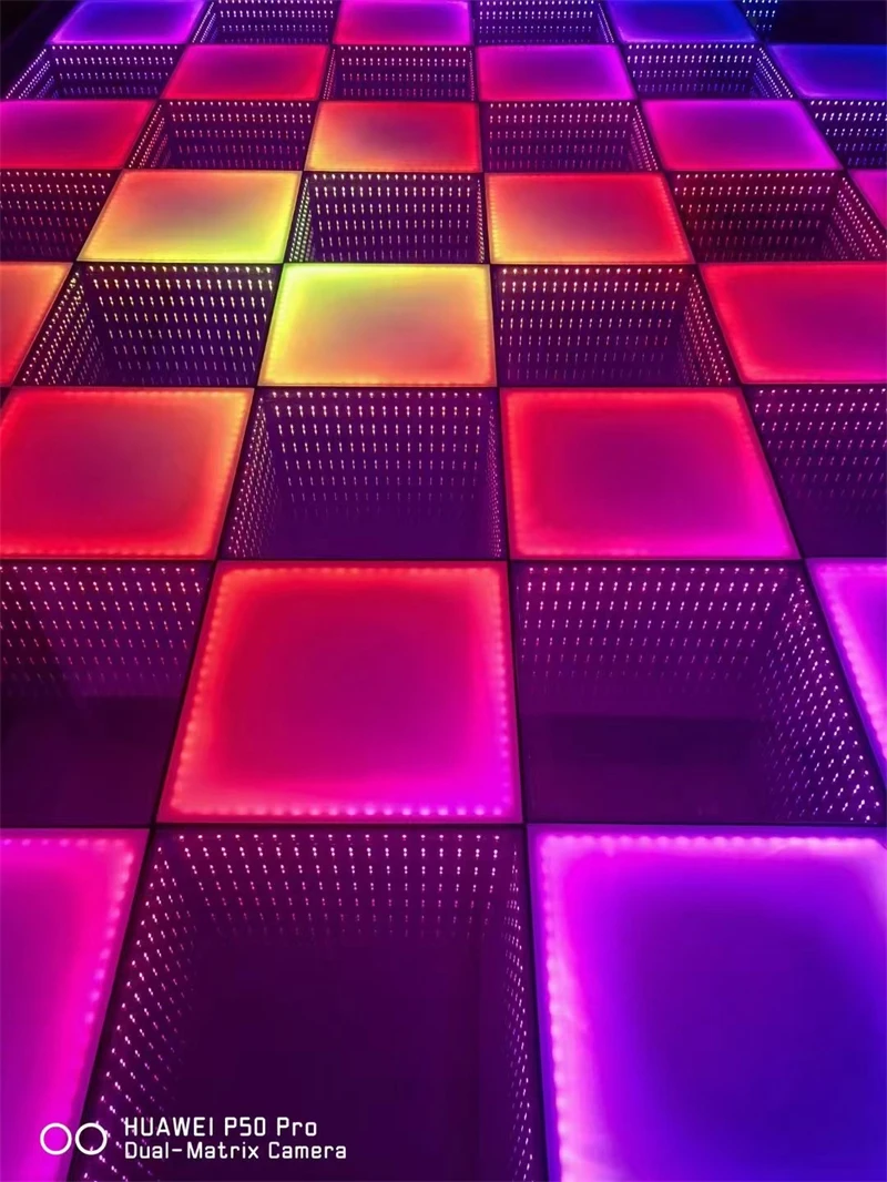 20 шт. 3D зеркальный танцпол беспроводной магнитный светодиодный светильник для