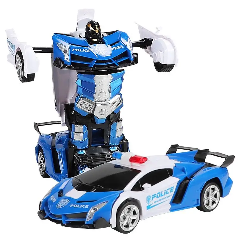 

2 in 1 Electric Autobot Transformation Remote Control Car 360 Degrees Rotation Deformation Gesture Sensing Deformation Toy Car