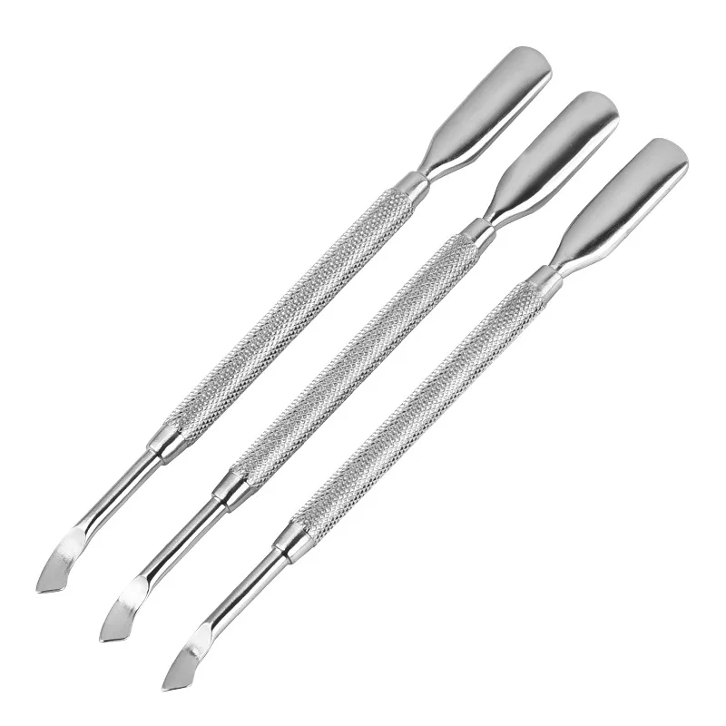 

1pc Stainless Steel Nail Cuticle Pusher Double-ended Dead Skin Push Remover for Pedicure Manicure Nail Art Cleaner Care Tool
