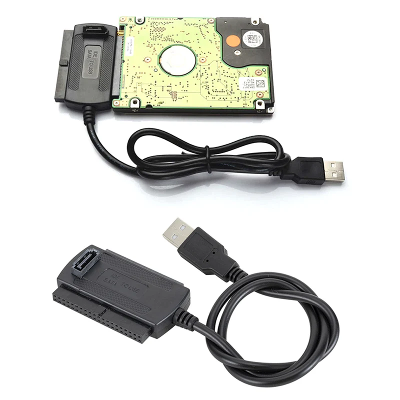 

USB 2.0 To IDE Adapter Converter Cable For 2.5 3.5 Inch Hard Drive HD