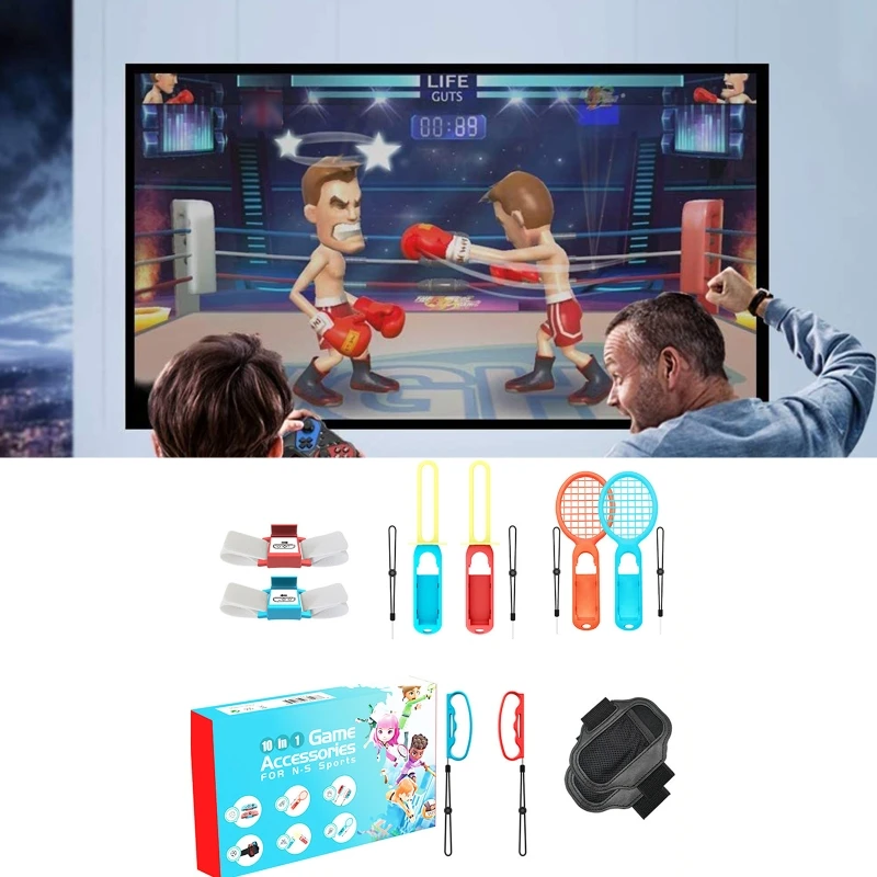Набор игровых аксессуаров 10 в 1 совместимых с переключателем включая игровые