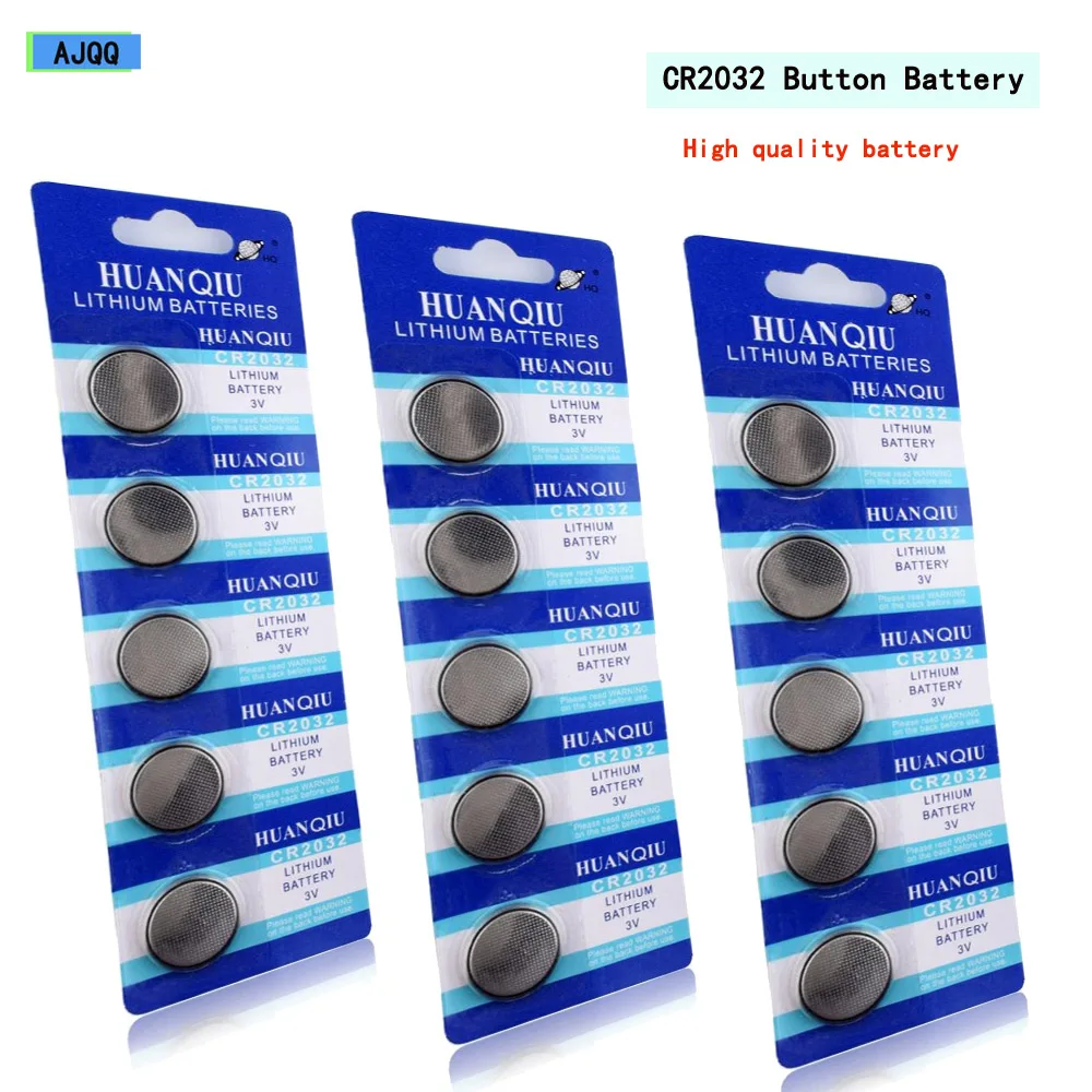 

100pc=20card CR2032 CR 2032 DL2032 ECR2032 BR2032 3V Li-ion Battery for Watch Toy Calculator Car Remote Control Button Coin Cell