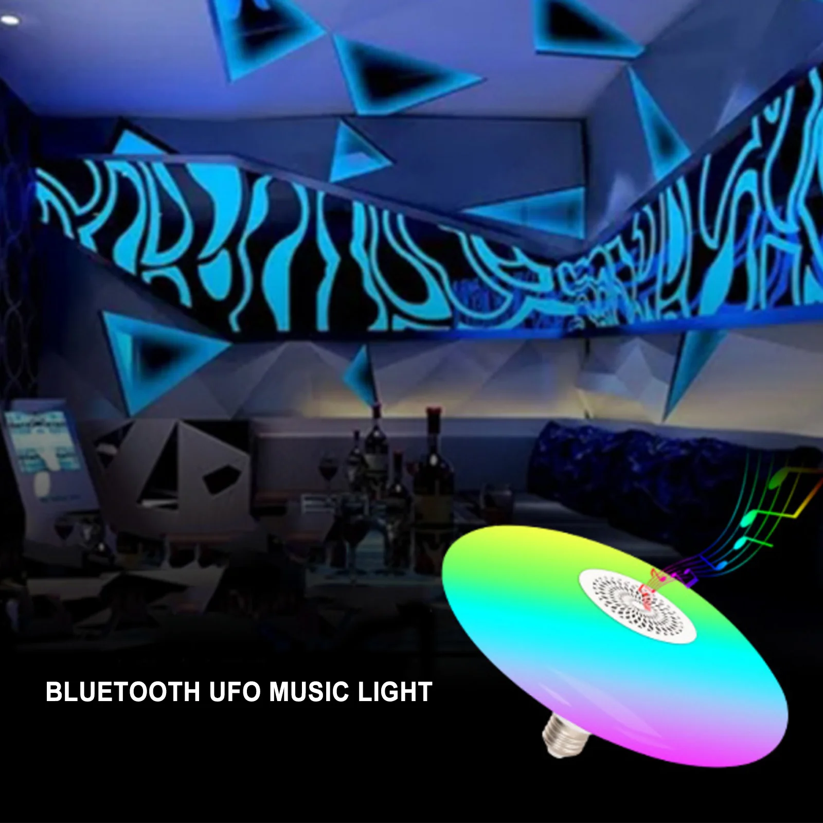 E27 Smart Music Bulb With Wireless Bluetooth RGB 30W LED Lamp Light Music Player Speaker Color Changing With Remote Controller images - 6