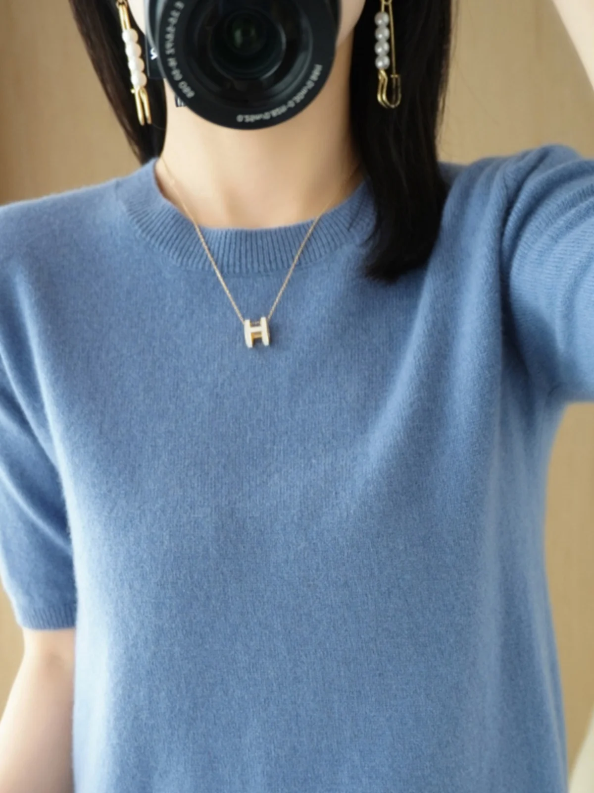 LDZWSM женский джемпер из мериносовой шерсти вязаный свитер пуловер с круглым