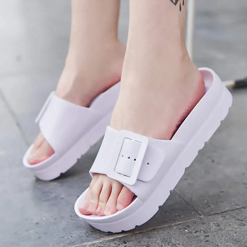 

Шлепанцы женские резиновые, плоская подошва, танкетка, Нескользящие, дизайнерские