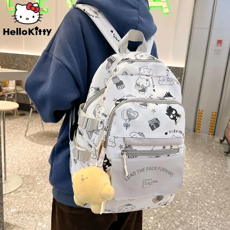

Sanrio Cartoon New Backpacks Student Hello Kitty Korean Style Fashion Schoolbag Y2k Teenage Girl Shoulder Bag Female Cute Bags