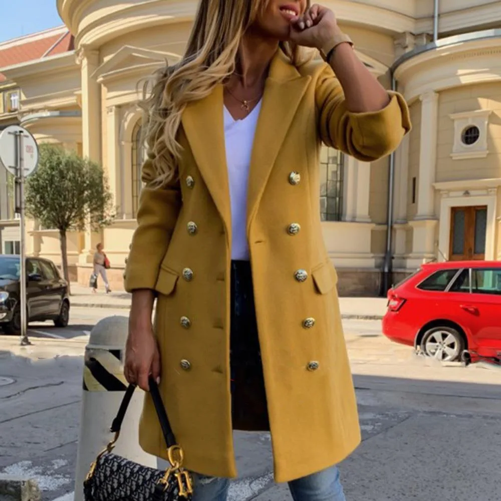 

2022 autumn and winter woolen coat women's woolen coat new products