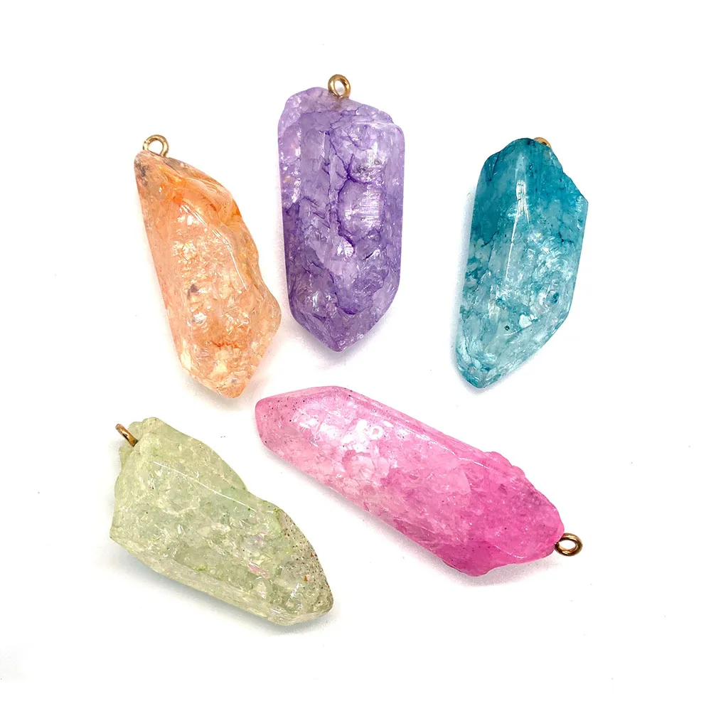 

1pcs/Bag Natural Crystal Irregular Shape Pendant 30-60mm Crystal Charm Jewelry Making DIY Jewelry Necklace Earring Accessories