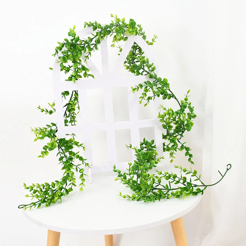 

184cm Artificial Eucalyptus Flower Garland Fake Plants Wall Hanging Wedding Home Decor Arch Vines Living Room Table Arrangement
