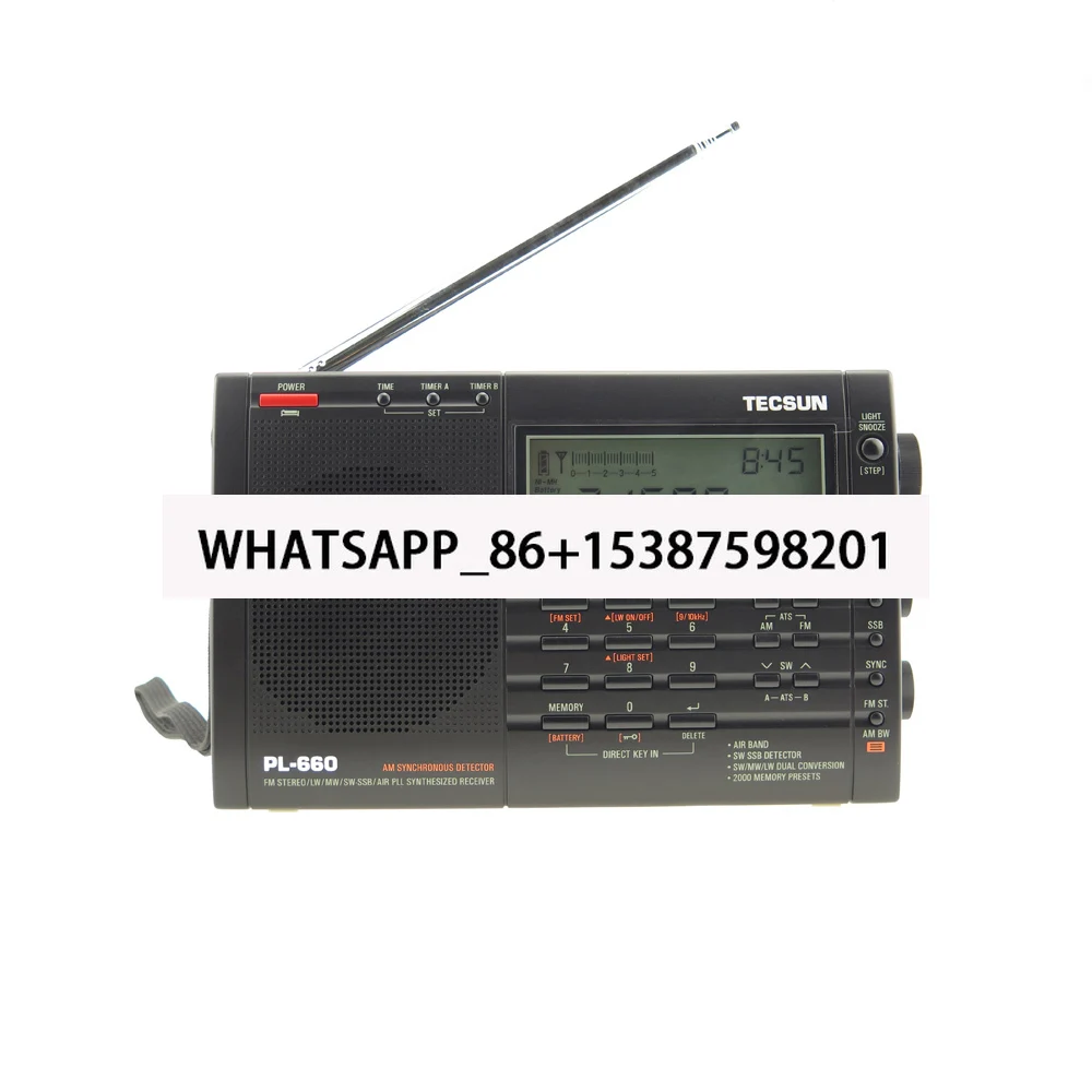 TECSUN PL-660 Портативное радио высокого качества с FM-стерео MW/LW/коротковолновым SSB
