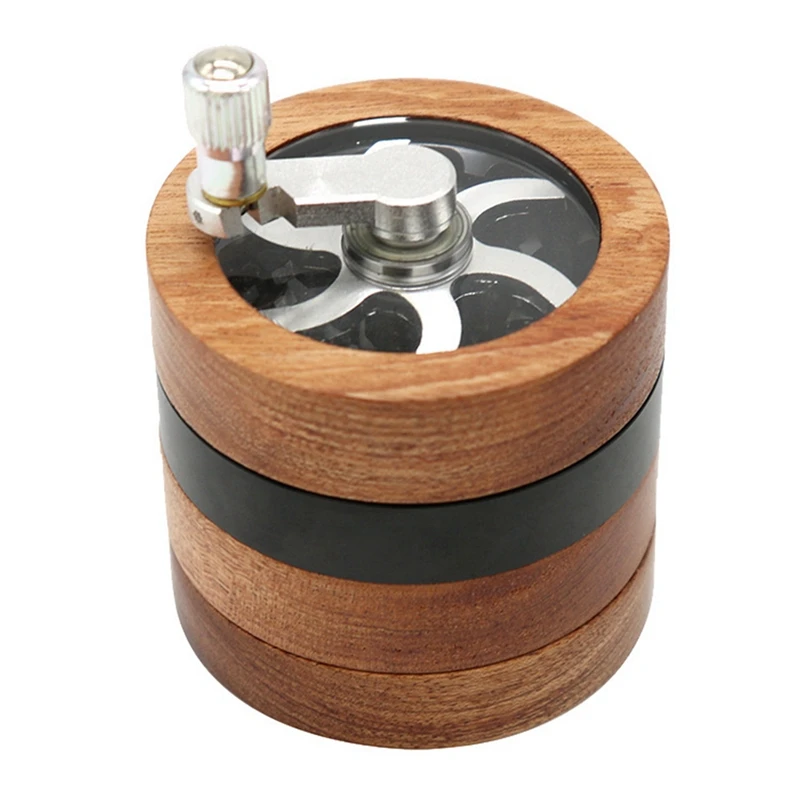 

Grinder Hand Crank Wooden Grinder With Handle,2.5Inch Hand Cranked Spice Grinder
