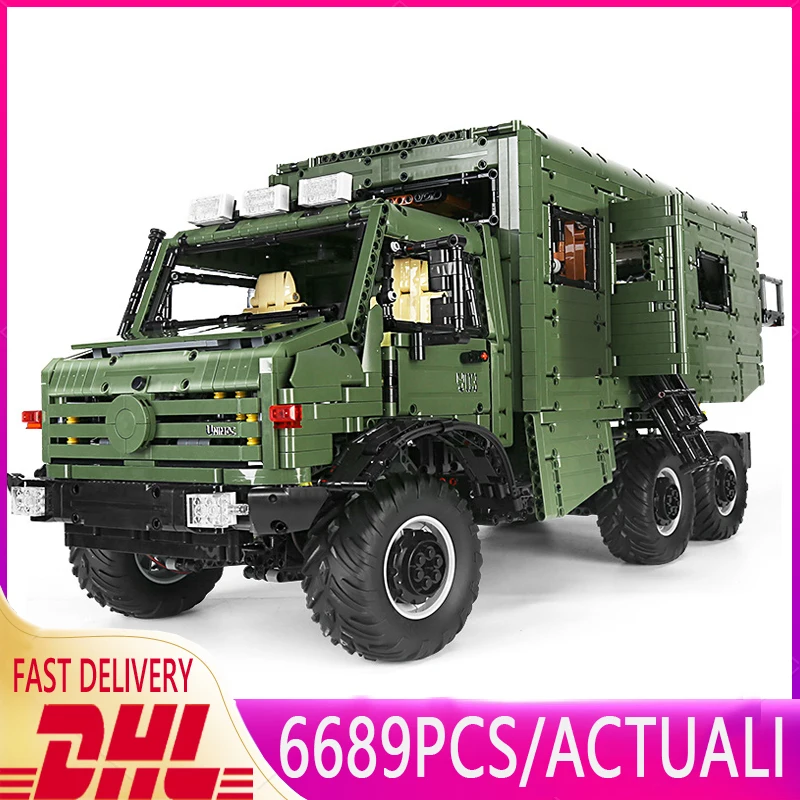 

Hot High-Tech Trucks 6689PCS ORV Motorhome MOC Building Blocks Christmas Toy Vehicle Machine RC Car Bricks J907 Birthday Gift