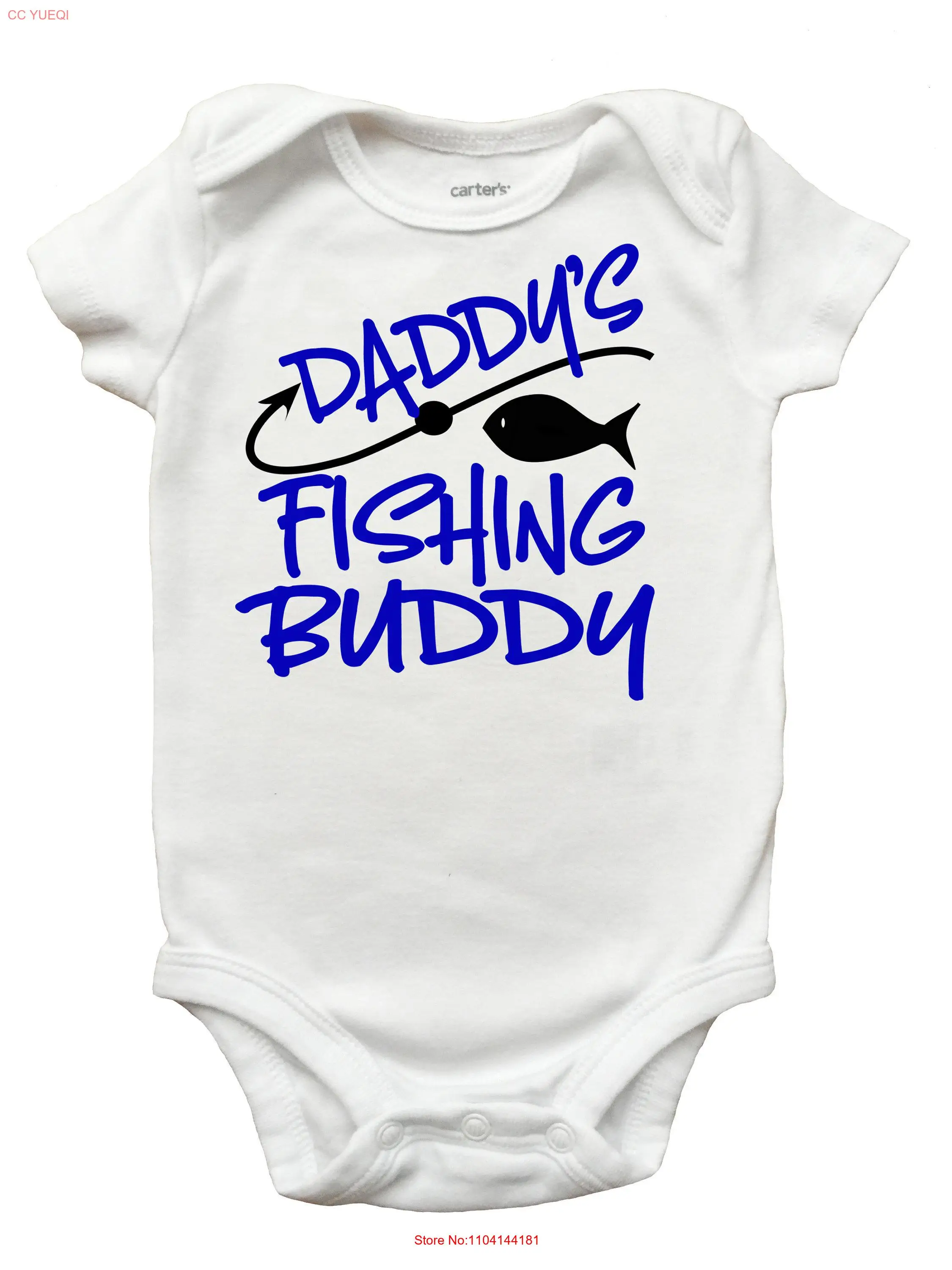 Футболка Daddy's Fishing Buddy для мальчиков на День отца с длинными или короткими
