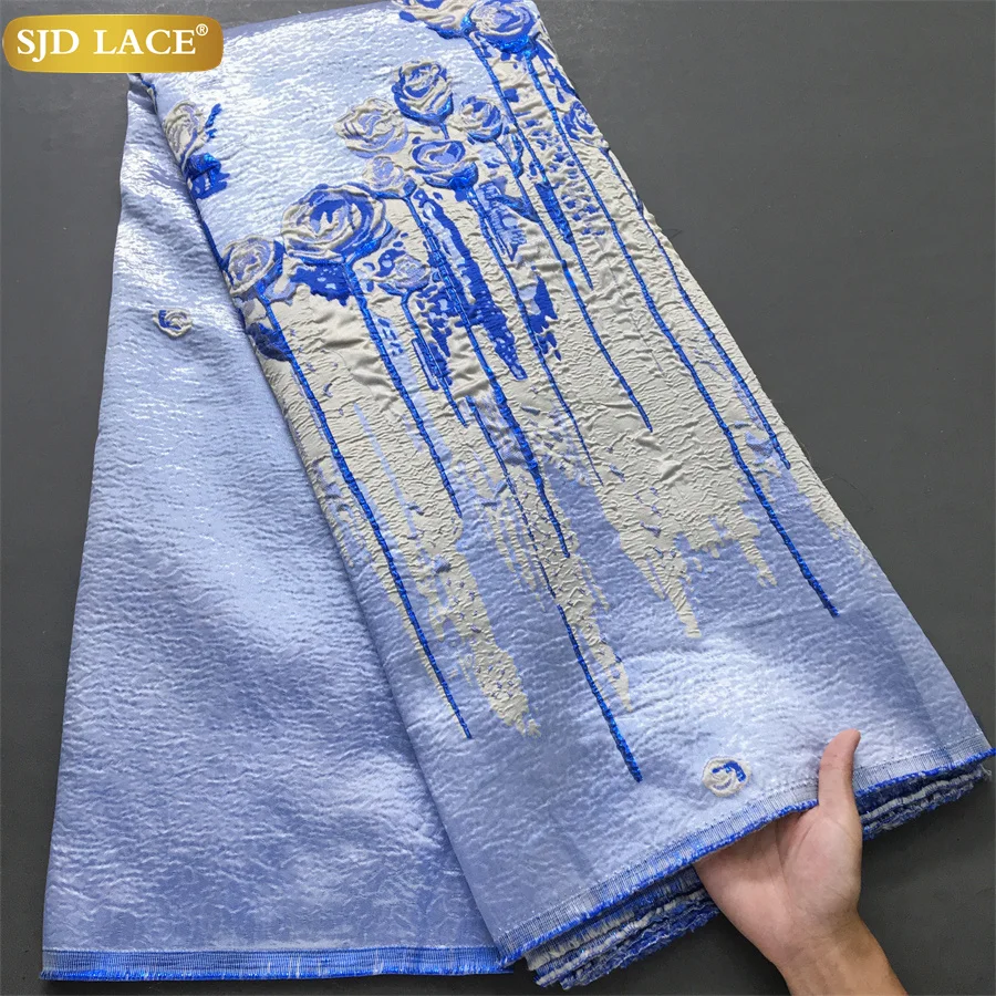 SJD LACE африканская парчовая кружевная ткань нигерийское парчовое кружево высокое