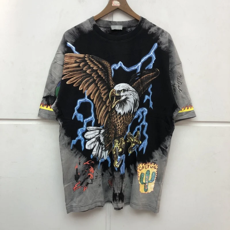 

New 2022 Luxury Men Eagles Cactus Jack Astroworld T Shirts T-Shirt Hip Hop Skateboard Street Cotton T-Shirts Tee Top #a419