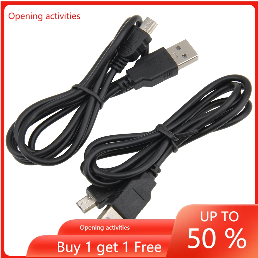 Adaptador de cargador usb mini, 5 pines b para reprodutor mp3 mp4,...