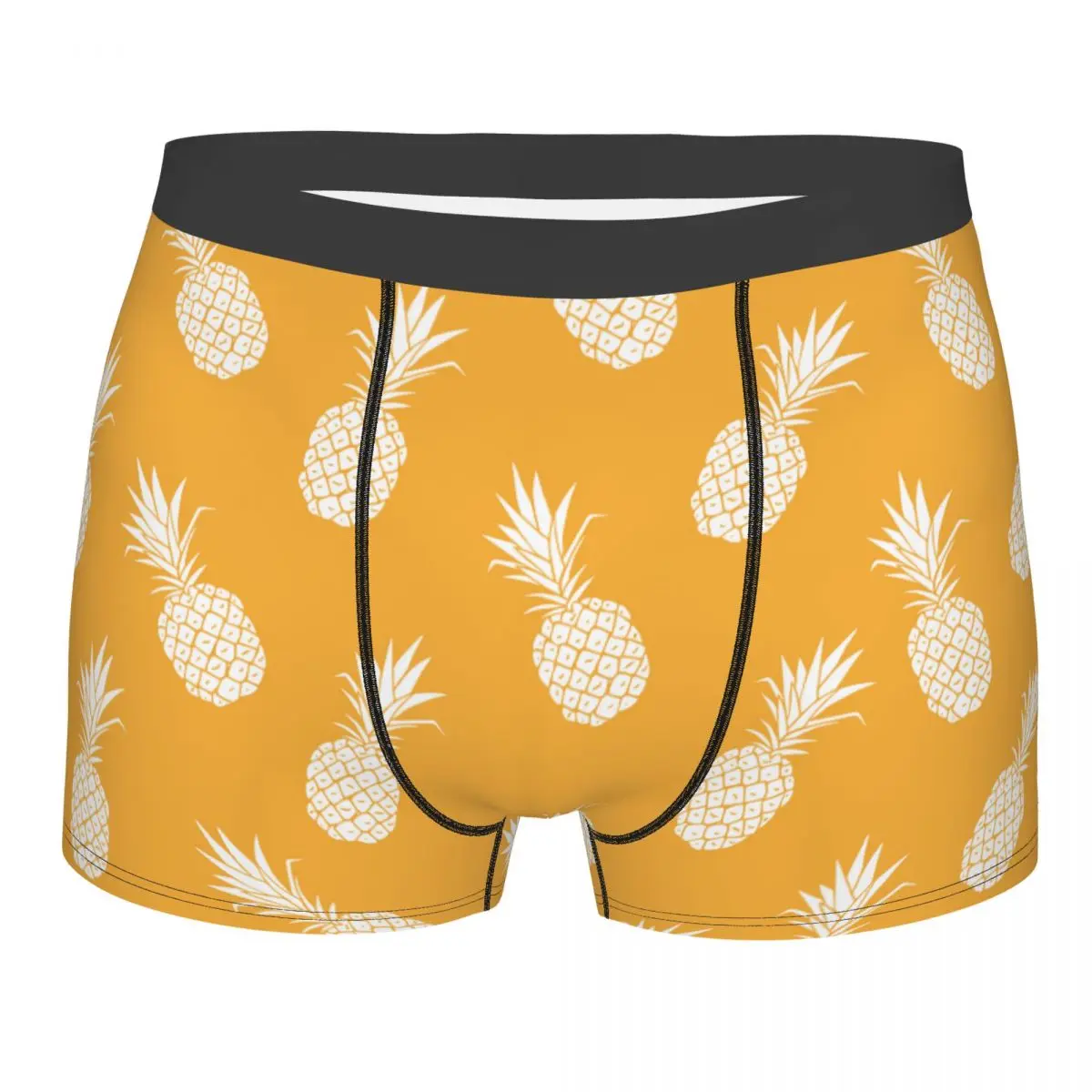 

Man Pineapple Underwear Cute Fruit Fashion Boxer Briefs Shorts Panties Male Polyester Underpants