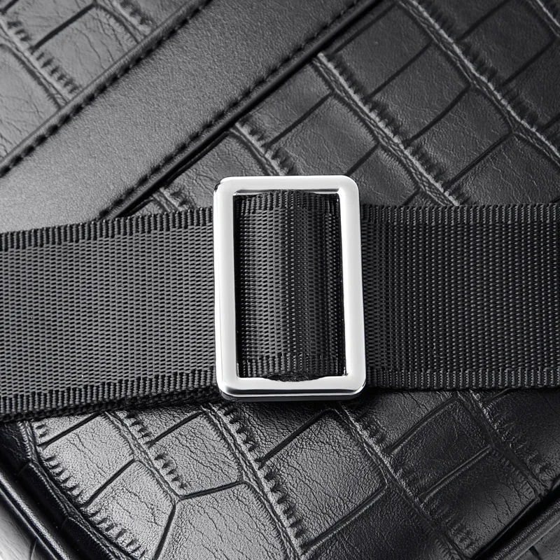 Men's Bag Briefcase Men's Horizontal Business Handbag Large-capacity Shoulder Bag Fashion Men's Crocodile Leather Bag Laptop