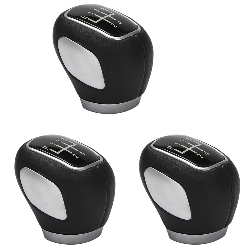 

3X 5 Speed Manual Gear Shift Knob Shifter Lever Head For Chevrolet Cruze 2009-2015