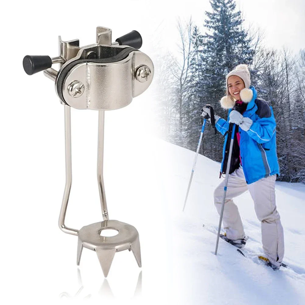 Скобы для ходьбы льда из нержавеющей стали пешего туризма Нескользящие зимы