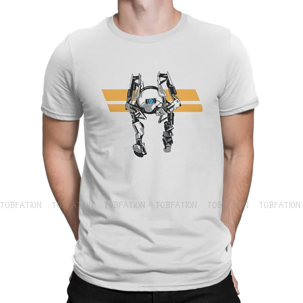 

Short Robot Harajuku TShirt Portal FPS Game Puzzle Style Streetwear Leisure T Shirt Men Tee Unique Gift Idea