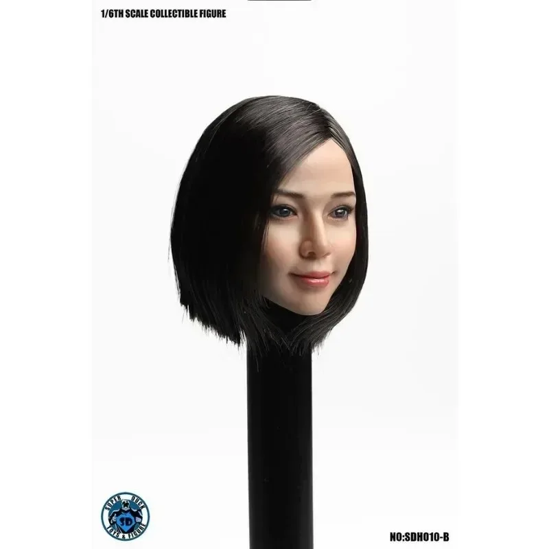 Фото SUPER DUCK SDH010 1/6 Азиатская девушка, скульптура головы, резная модель из ПВХ для 12 дюймов Tbleague Phicen JIAOUL, женщина-солдат, экшн-кукла №2