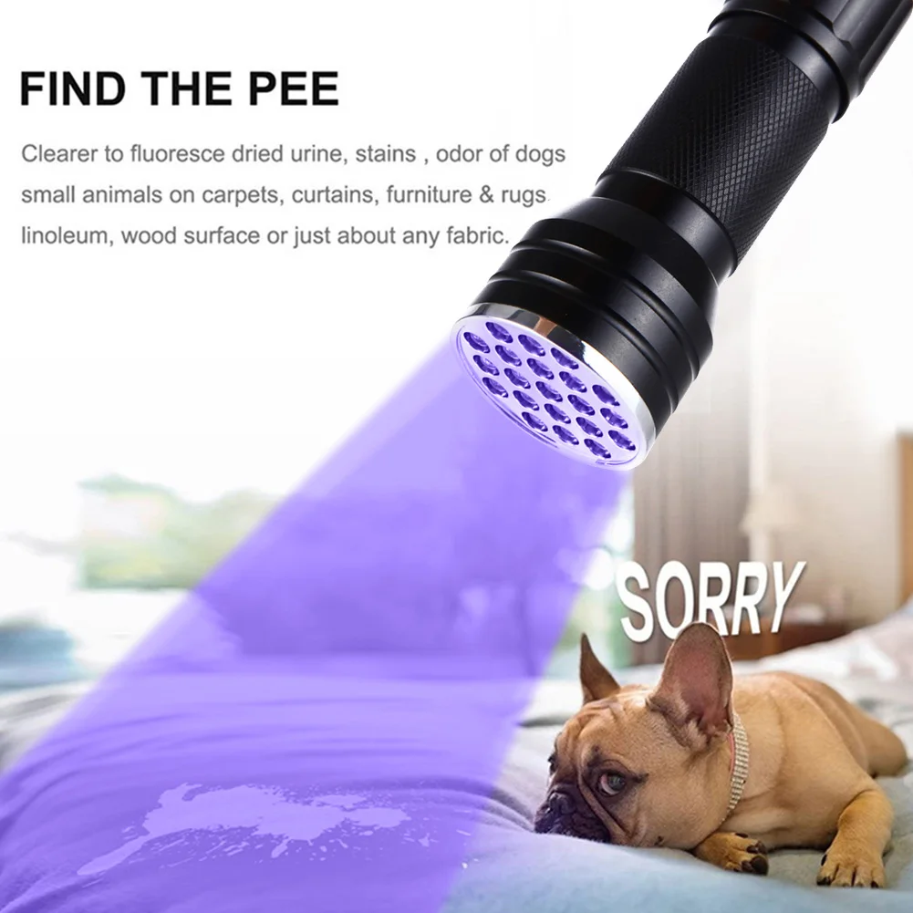 Портативный УФ-фонарик 9/21 светодиодов Нм