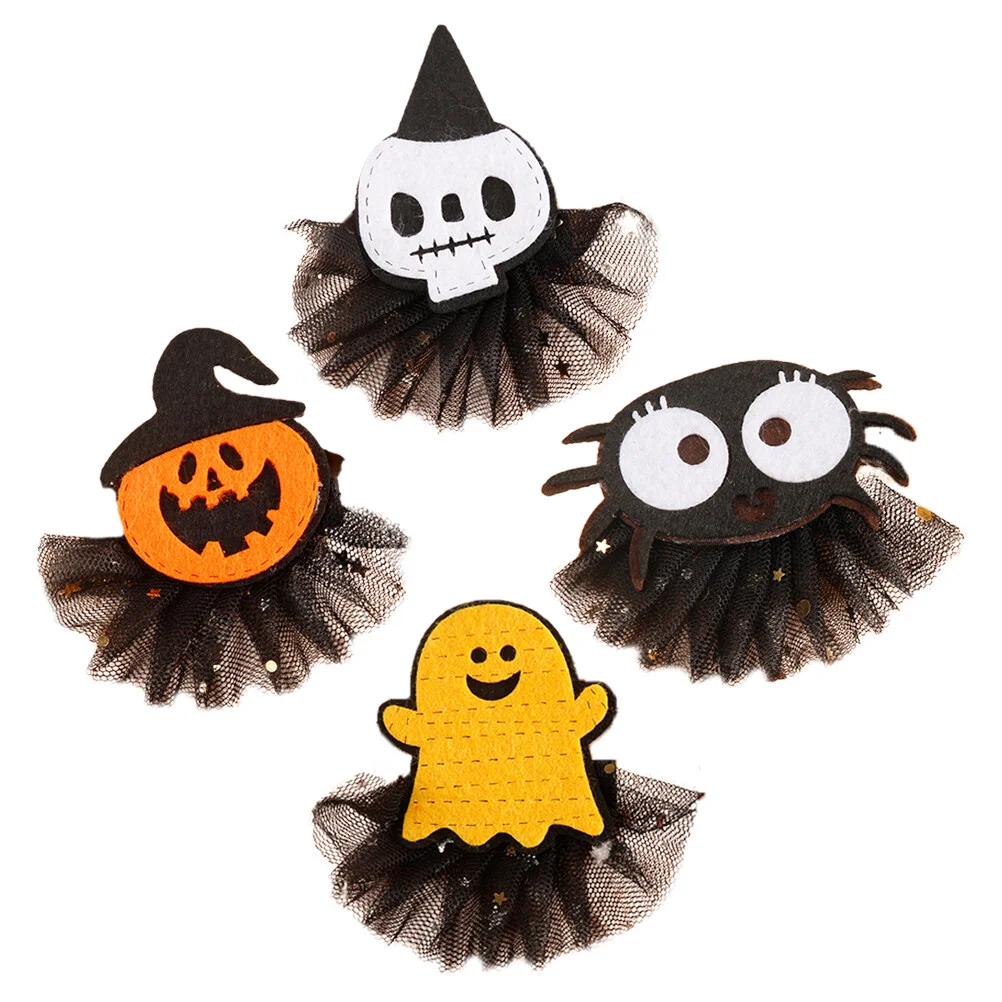 4pcs Hair Clips Halloween Party Hairpins Cute Hair Clips Cosplay Hair Accessories for Women