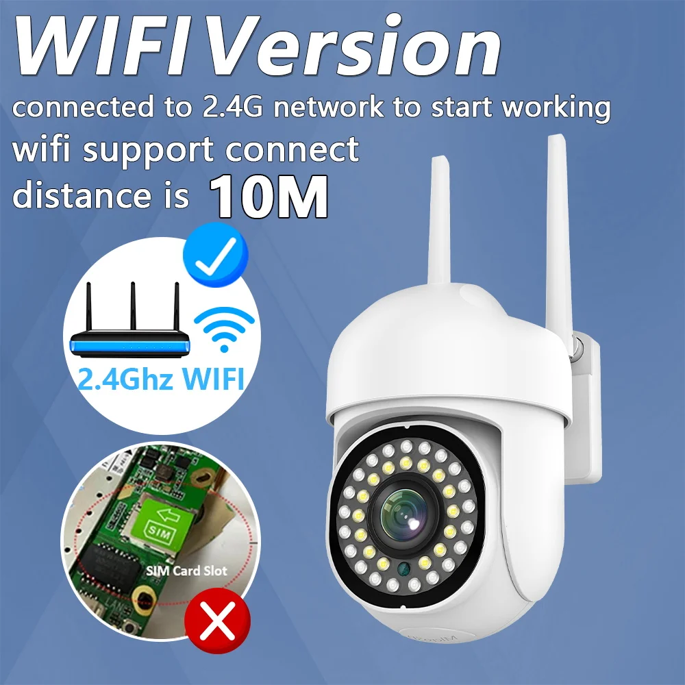 Yoosee Wi-Fi PTZ-камера наружная Водонепроницаемая беспроводная камера