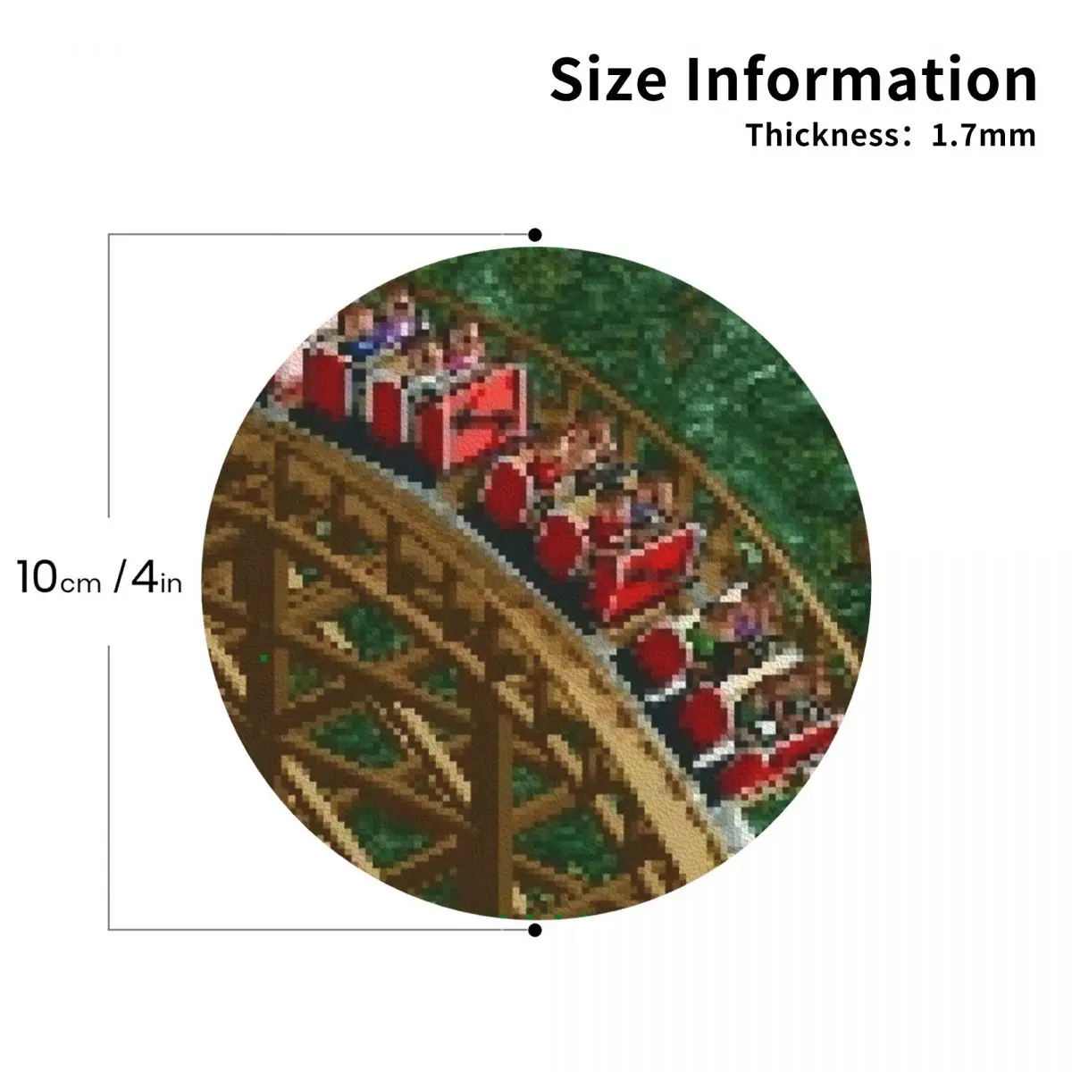 Кожаные подставки для кухни RollerCoaster Tycoon RCT 1 (4 шт.)