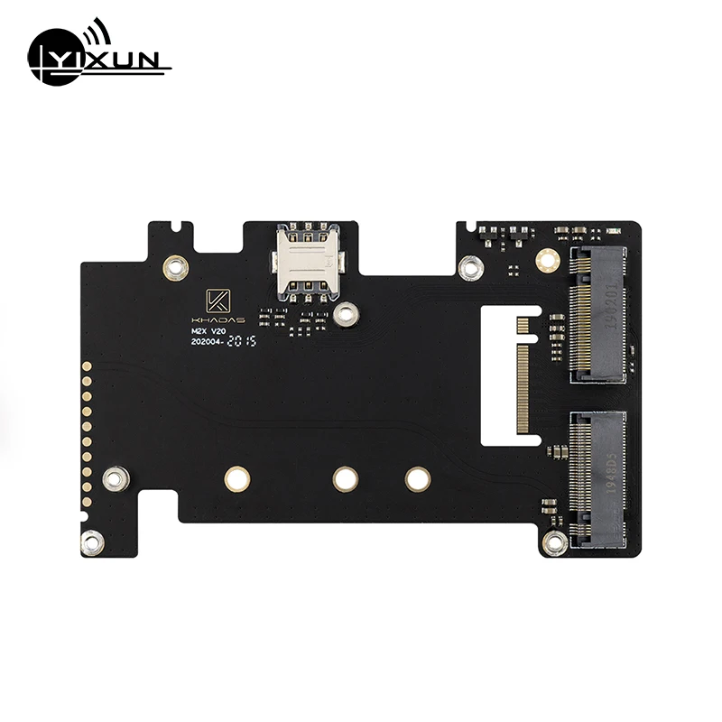 

The new M2X expansion board can expand 4G LTE EM06-E EM06-A EM06-J EM12-G EM20-G EM05-E EM05-A and SSD support VIM3/3L Edge-V