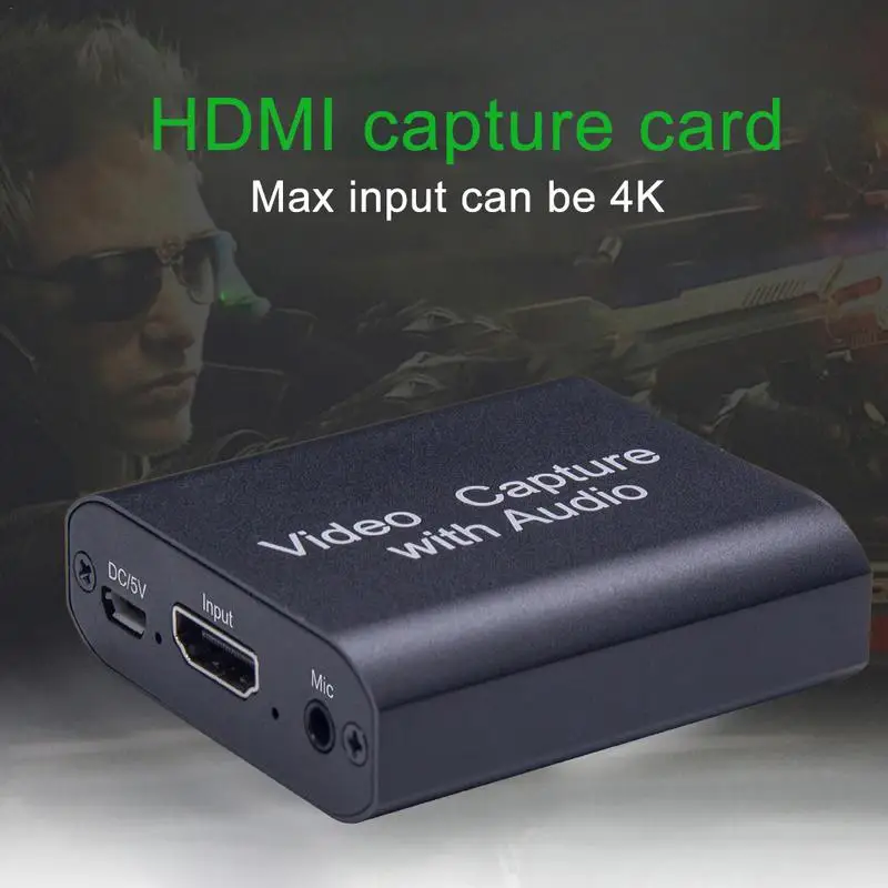

HD Live Streaming Capture Card 4K Resolution HDMIs Video Recording Capture Card Game Recording Box For Online Streaming