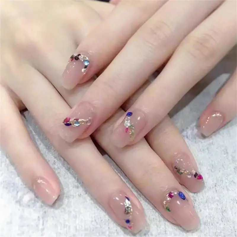 

CHARZIEG Colorful Gold And Silver Gravel Nail Art Jewelry Resin Diamond Irregular Decoration Nail Art Accessories