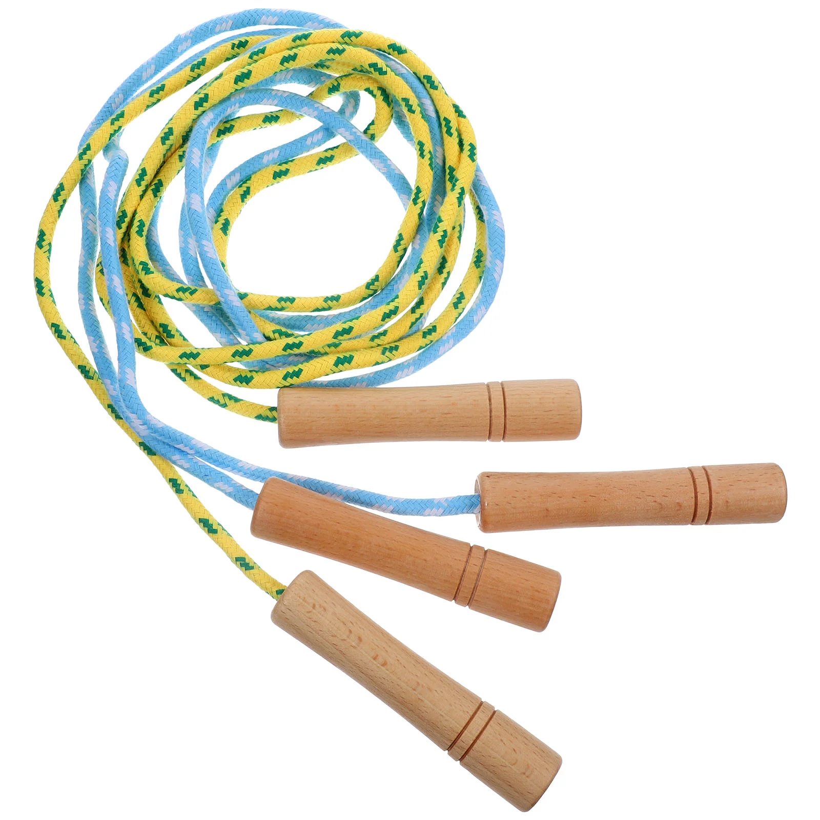 

2 Pcs Jump Rope Jumping Elastic Bands Outdoor Jump+rope Adjustable Skip Wood Wear-resistant Girls