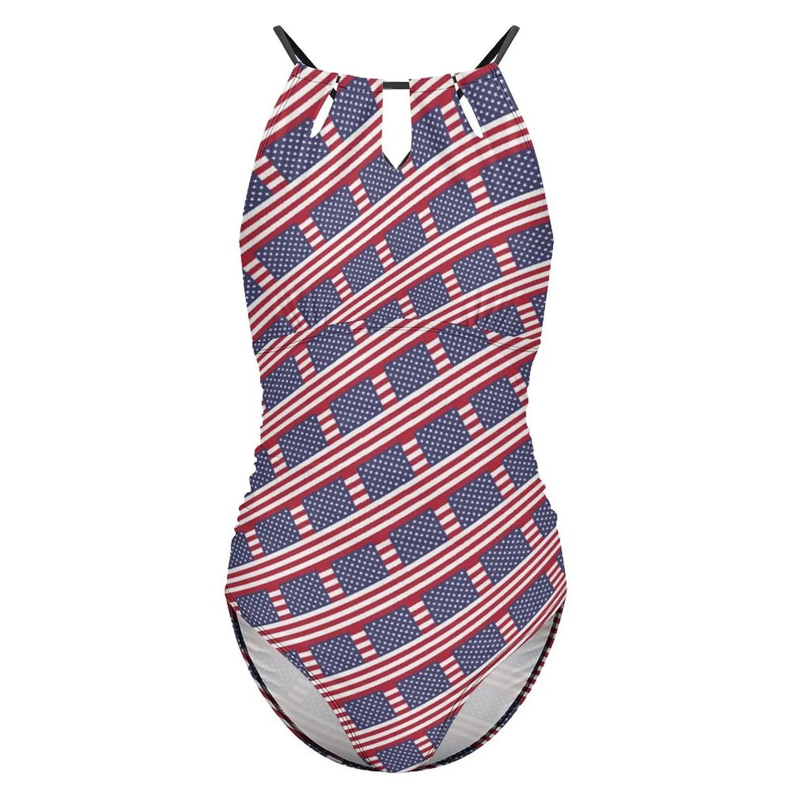 Купальник с флагом США модный купальник эффектом пуш-ап цельный пляжный
