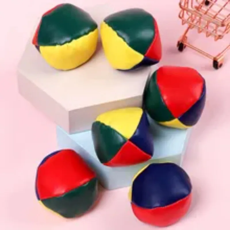 

Children's Handmade Leather Sandbags Classic Children's Leisure Traditional Ball Games Juggling Sports Sense Training Toy Balls
