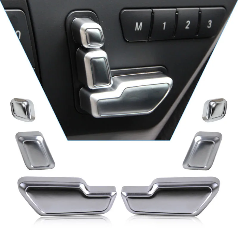 

Chrome Cover Button E Class W212 For Mercedes-Benz Silver Adjust Seat Set Part