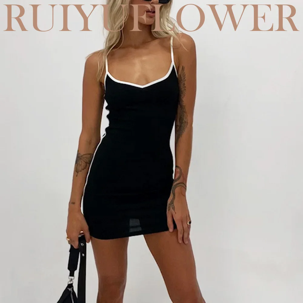 

Summer Ladies Sexy Backless Skinny Mini Package Hip Camisole Dress Nightclub Party Sling Slip Slim Casual Sundress Women Clothes