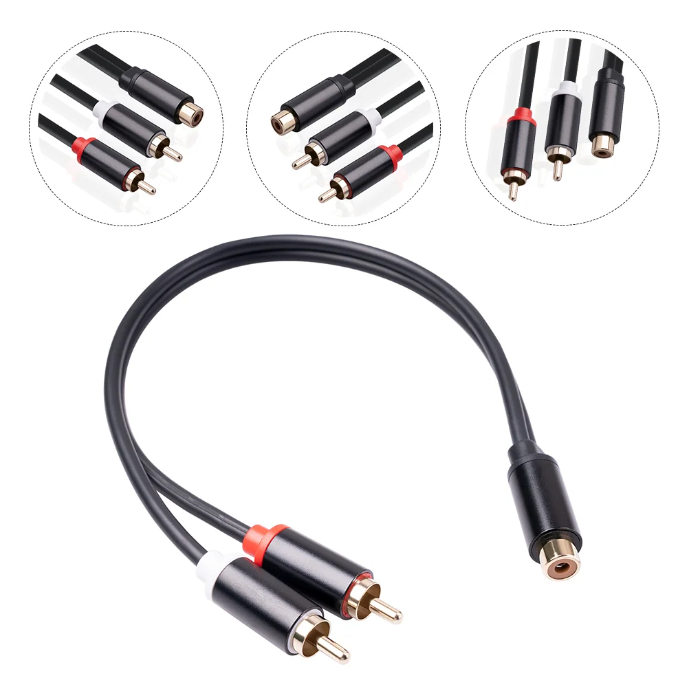 

1Pc Durable Audio Cable Amplifier Audio Cable Recorder Audio Wire (Black)