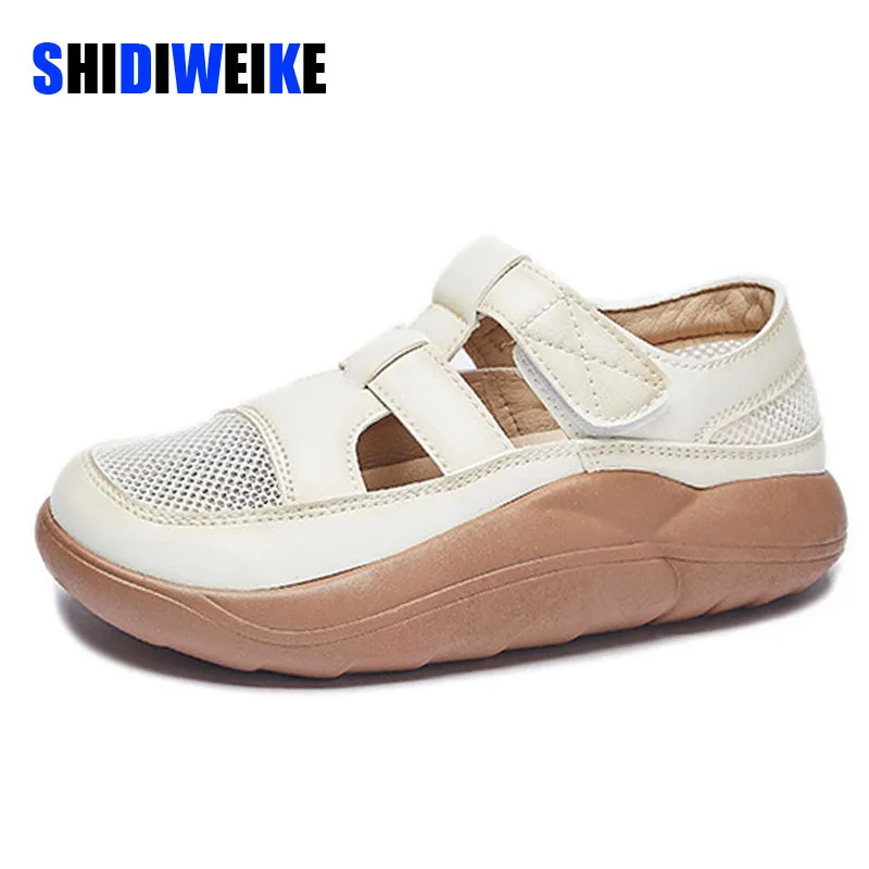 

Женские массивные сандалии SDWK, дышащие кроссовки с вырезами, на платформе, молодежная модная обувь для тренировок в ретро стиле, на лето