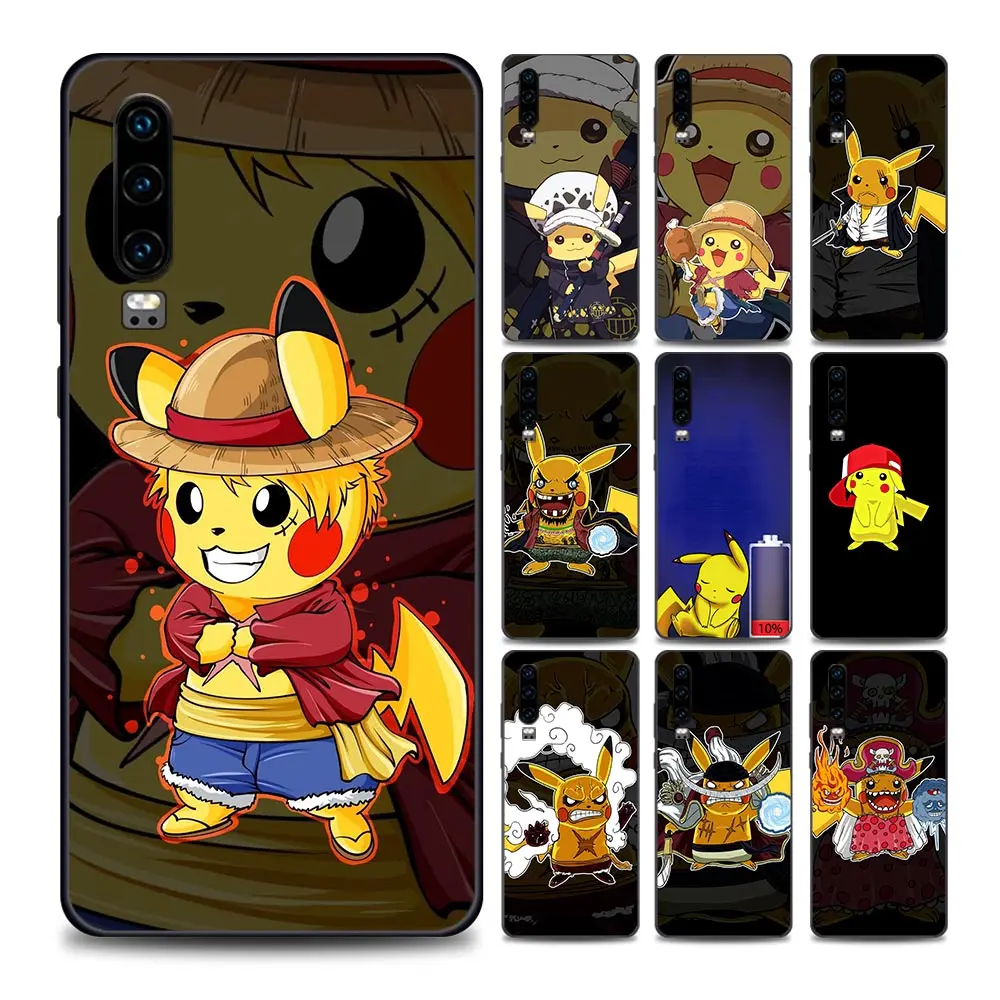 

Pokemon Pikachu Cosplay Phone Case for Huawei P10 P20 P30 P40 Lite P50 Pro Plus P Smart Z Soft Silicone Case Cover Pikachu