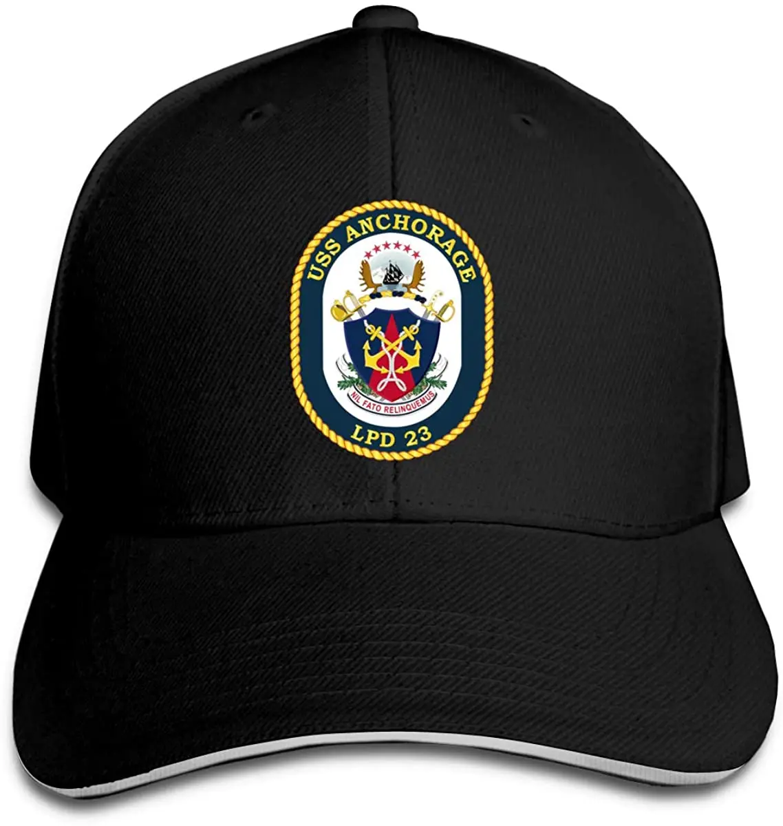 

USS Anchorage LPD 23 Men Cotton Classic Baseball Cap Adjustable Size