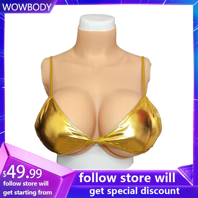 Silicone Breast Forms Bodysuit Plate For Crossdresser Cosplay Realistic Fake Boobs Transgender Shemale Transvestite Sissyboy Gay