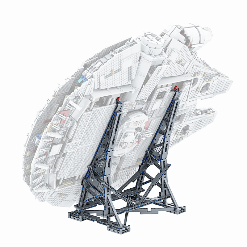 moc bricks the display stand for millennium 75257 falcon vertical building blocks compatible for 05007 75105 ultimate collectors free global shipping