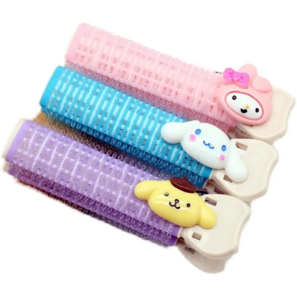 

NEW Sanrio Anime Cartoon Cute Cinnamoroll Pom Purin Melody Heatless Self Adhesive Hair Curlers Curler Bang Hair Accessories