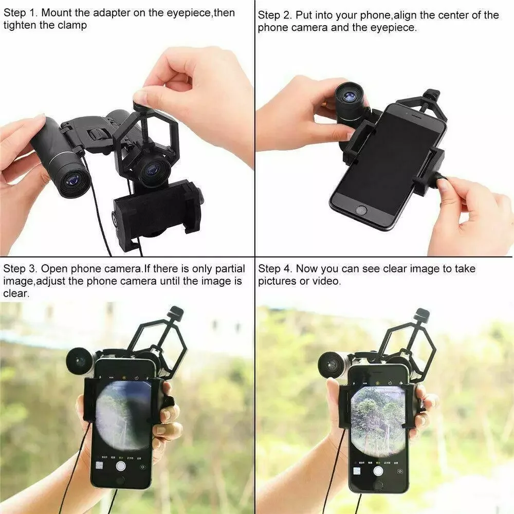 

Smartphone holder Camera Phone holder for phone on hand telescopic holder For Monocular Binoculars Telescope Adapter