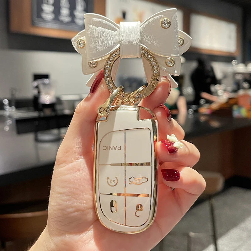 

Чехол для автомобильных смарт-ключей, из термопластичного полиуретана (TPU), для джипов, ренегадов, Grand Cherokee, 1500, Challenger, dex300c