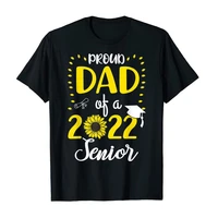 proud dad of a 2022 senior sunflower graduate 22 t shirt fathers day gift idea men clothing sayings quote graphic tee tops
